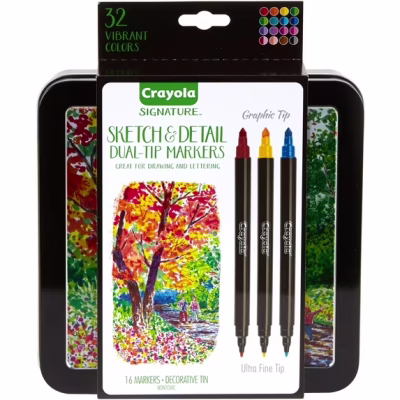 Crayola Dual-Ended Markers Super Tip Premium Art Tools