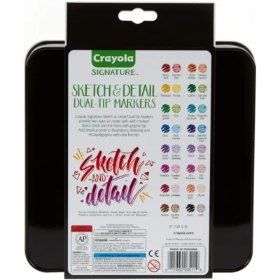 Crayola Dual-Ended Markers Super Tip Premium Art Tools