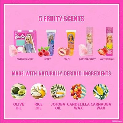 Barbie Beauty Mini Train Case Set