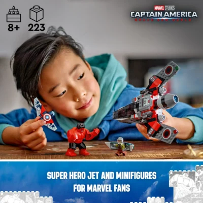 LEGO Marvel Captain America vs. Red Hulk Battle Building Set