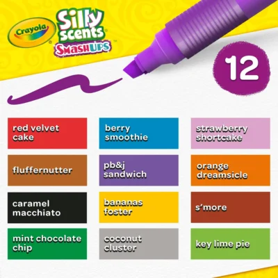 Crayola Silly Scents Smash Ups Markers Scented Art Tools