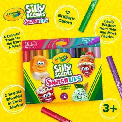 Crayola Silly Scents Smash Ups Markers Scented Art Tools