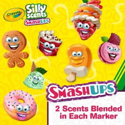 Crayola Silly Scents Smash Ups Markers Scented Art Tools