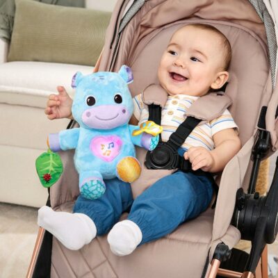 VTech Baby Hug a Hippo Musical Plush Toy with Lights and Textures