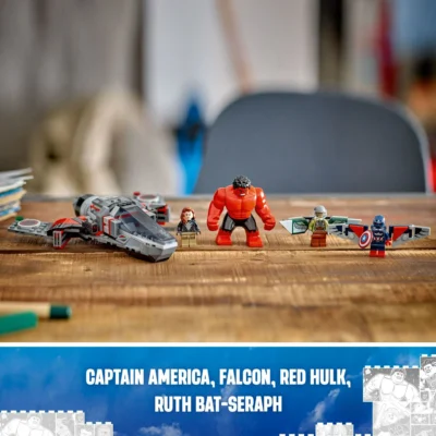 LEGO Marvel Captain America vs. Red Hulk Battle Building Set