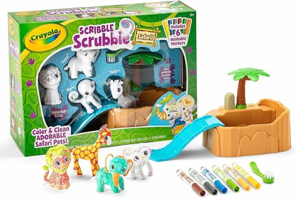 Crayola Scribble Scrubbie Safari Animals Tub Set