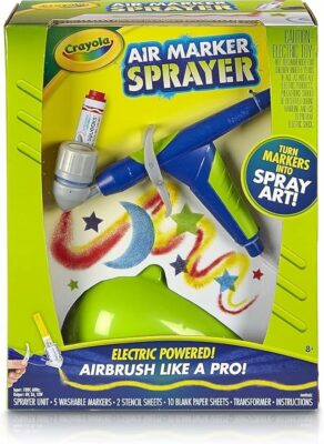 Crayola Air Marker Sprayer School Supplies Painting Set Toys