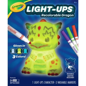 Crayola Light Ups Dragon Light Up Toy DIY Room Decor Toys for Kids