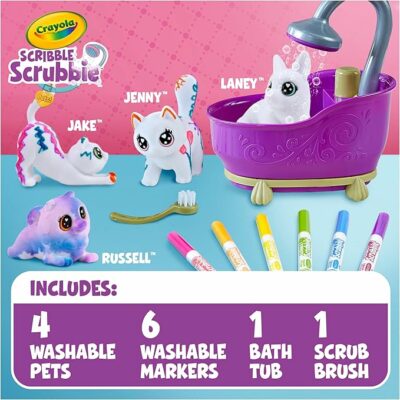 Crayola Scribble Scrubbies Glam Pack 4 Pets
