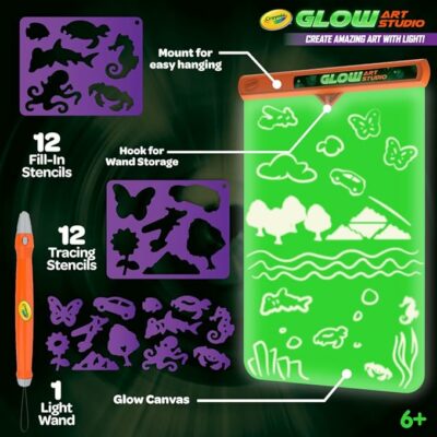 Crayola Glow Art Studio Glow in the Dark Toys