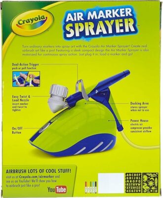 Crayola Air Marker Sprayer School Supplies Painting Set Toys