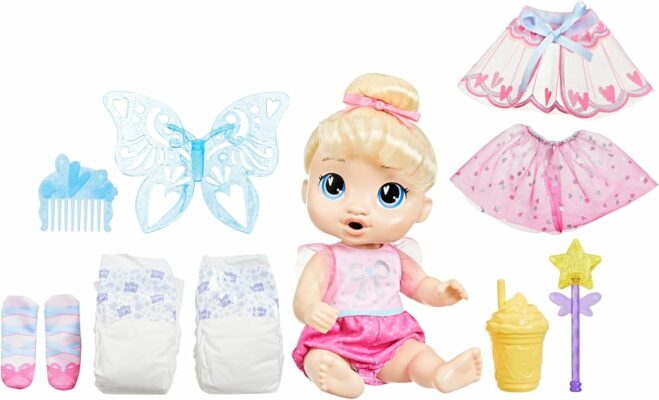 Baby Alive Fairy Fashions Harper Hugs Doll with Clothes Accessories