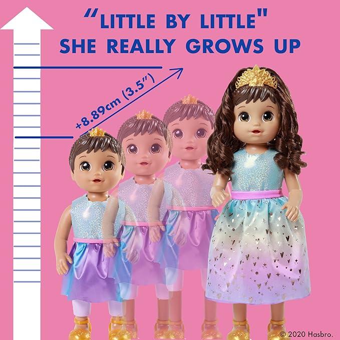 Baby Alive Princess Ellie Grows Up! Brown Hair Interactive Doll with Accessories Baby Alive Princess Ellie Grows Up! Brown Hair Interactive Doll with Accessories