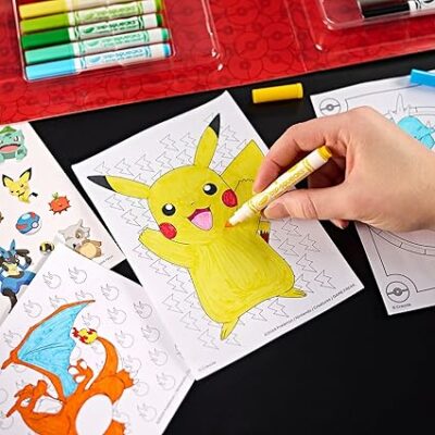 CRAYOLA Case with Colours & Stickers Pokémon Felt Pen Set