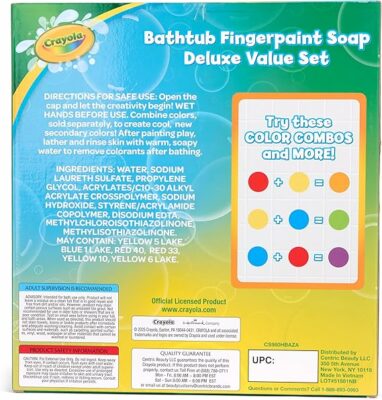 Crayola Bathtub Fingerpaint 10 Color Deluxe Value Pack