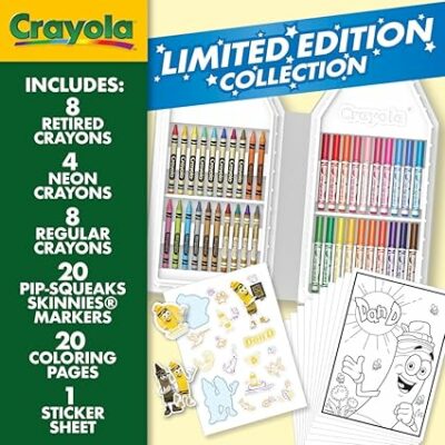 Crayola Coloring Set with Limited Edition Yellow Art Case