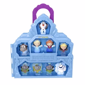 Disney Frozen Castle Playset with 9 Fisher-Price Little People Figures