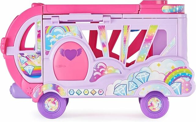 HATCHIMALS Surprise Family Rainbow Camper Car Playset