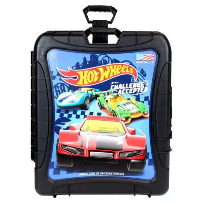Hot Wheels 110 Vehicle Playsets Plastic Carrying Case in Black