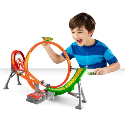 Hot Wheels Action Power Shift Motorized Raceway Track Playset