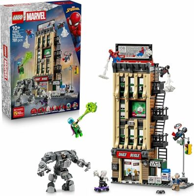 LEGO Marvel Spider-Man vs Mysterio Daily Bugle Toy Birthday Present Blocks