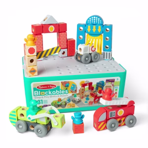 Melissa & Doug Blockables™ Deluxe City Snap And Play Wooden Building Blocks Play Set