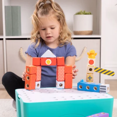 Melissa & Doug Blockables™ Deluxe City Snap And Play Wooden Building Blocks Play Set