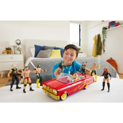 WWE Action Figure Vehicle Lucha Low Rider Car with Action Figure