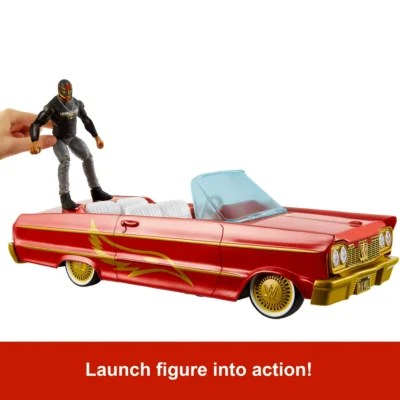 WWE Action Figure Vehicle Lucha Low Rider Car with Action Figure