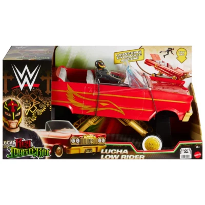 WWE Action Figure Vehicle Lucha Low Rider Car with Action Figure