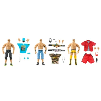 WWE Elite Collection John Cena 3 Pack Collectible Set Action Figure