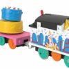 ​Thomas & Friends Motorized Toy Train Wobbly Cake Thomas Engine with Cargo Cars