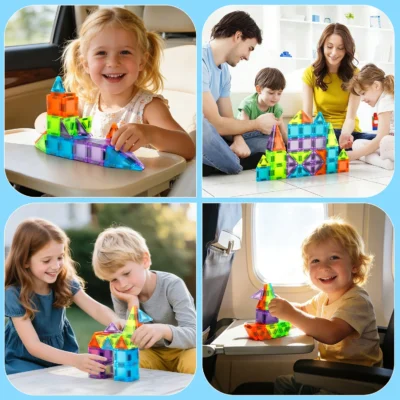 50PCS Magnetic Blocks Building Set Magnet Tiles for Kids