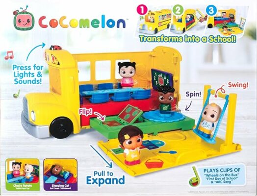 CoComelon Transforming School Time Bus