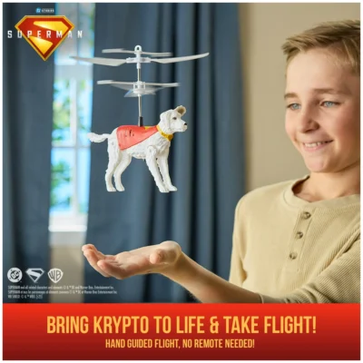 DC Comics SUPERMAN up in the Sky Flying Krypto