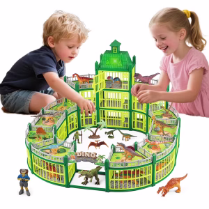 Dinosaur House Play Set with LED Light & Sound Dinosaur Theme Park