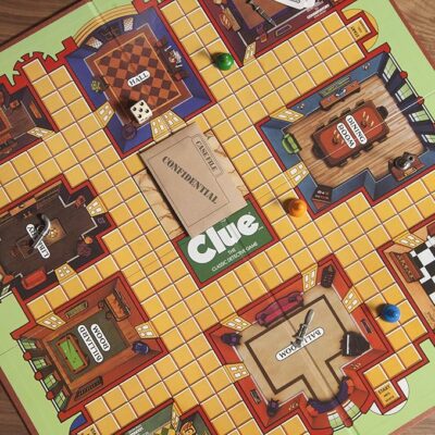 Hasbro Gaming Retro Series Clue Board Game Classic Mystery Game