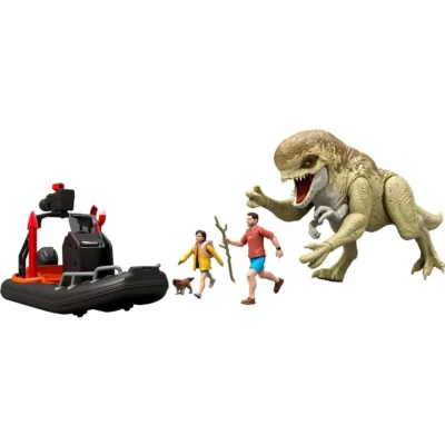 Jurassic World Rebirth Distortus Rex Island Escape Action Figure Set