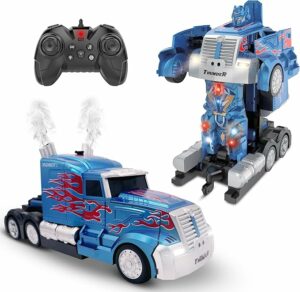 Kids Transforming Robot RC Truck Toys for Boys