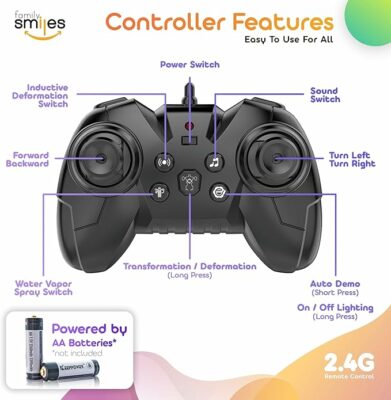 Kids Transforming Robot RC Truck Toys for Boys