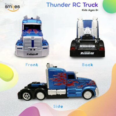 Kids Transforming Robot RC Truck Toys for Boys
