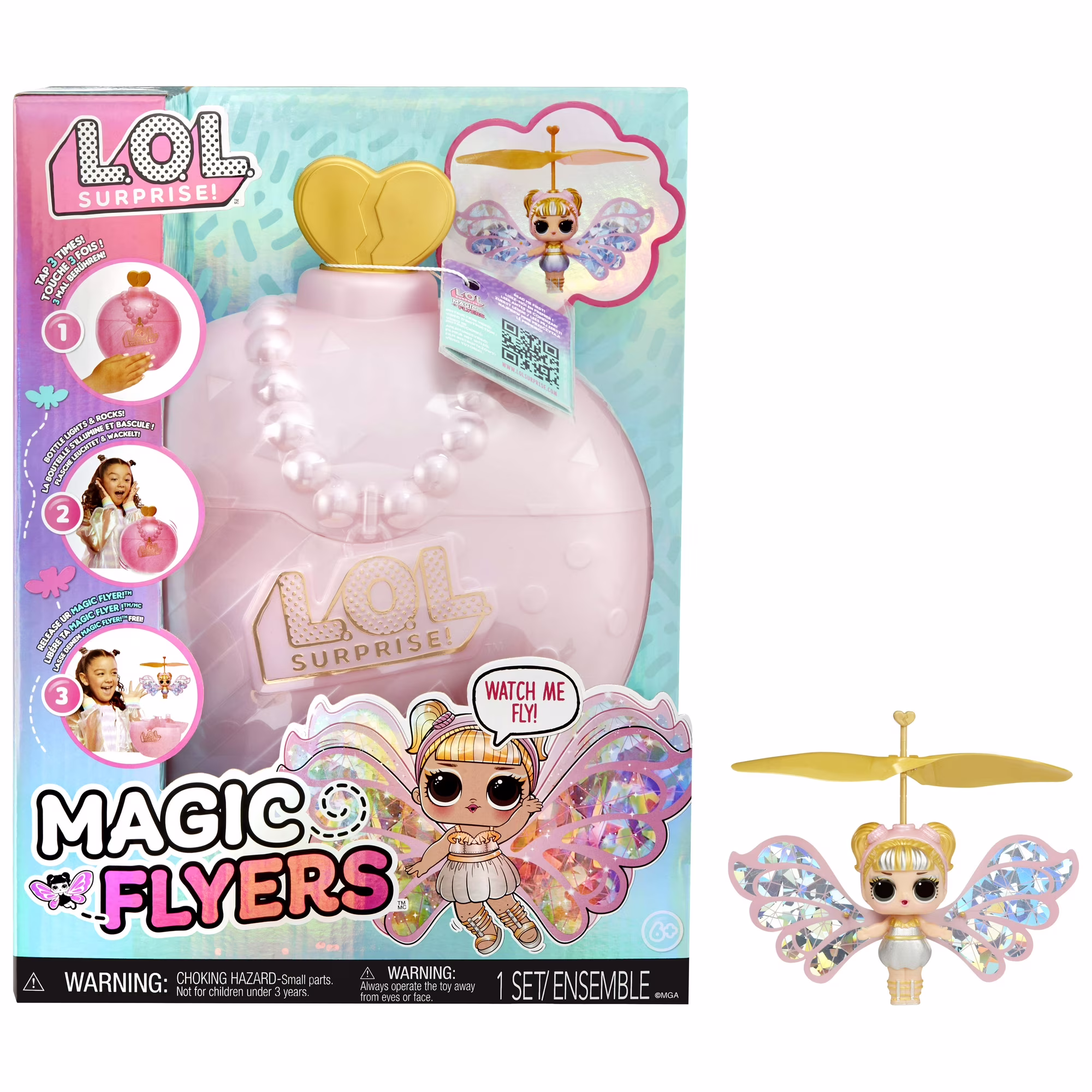 LOL Surprise Magic Flyers Sky Starling Hand Guided Flying Doll