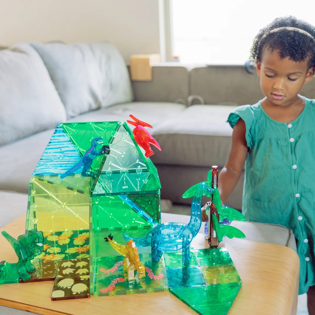 MAGNA-TILES Dino World XL 50-Piece Magnetic Construction Set MAGNA-TILES Dino World XL 50-Piece Magnetic Construction Set