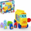 MEGA BLOKS First Builders Toddler Block Toys Set Build & Count Bus 45 Pieces