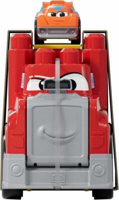 MEGA BLOKS First Builders Toddler Building Blocks Toy Set Build & Race Rig