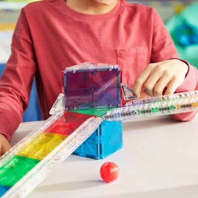 Magna-Tiles Rail Racers 33-Piece Magnetic Construction Set