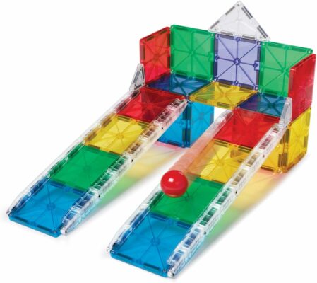 Magna-Tiles Rail Racers 33-Piece Magnetic Construction Set