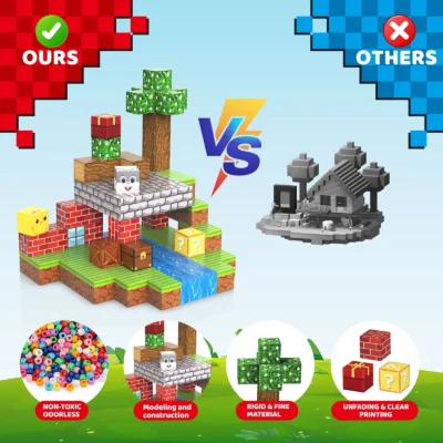 Magnetic Blocks Cube Game 100 PCS