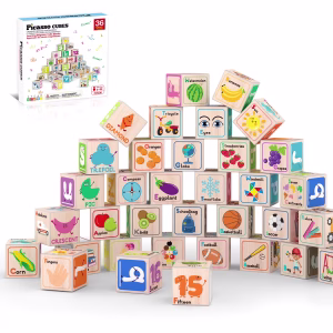 Magnetic Puzzle Cubes 216 Patterns Alphabet Numbers & Shapes 36 PCS