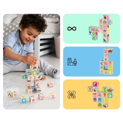 Magnetic Puzzle Cubes 216 Patterns Alphabet Numbers & Shapes 36 PCS